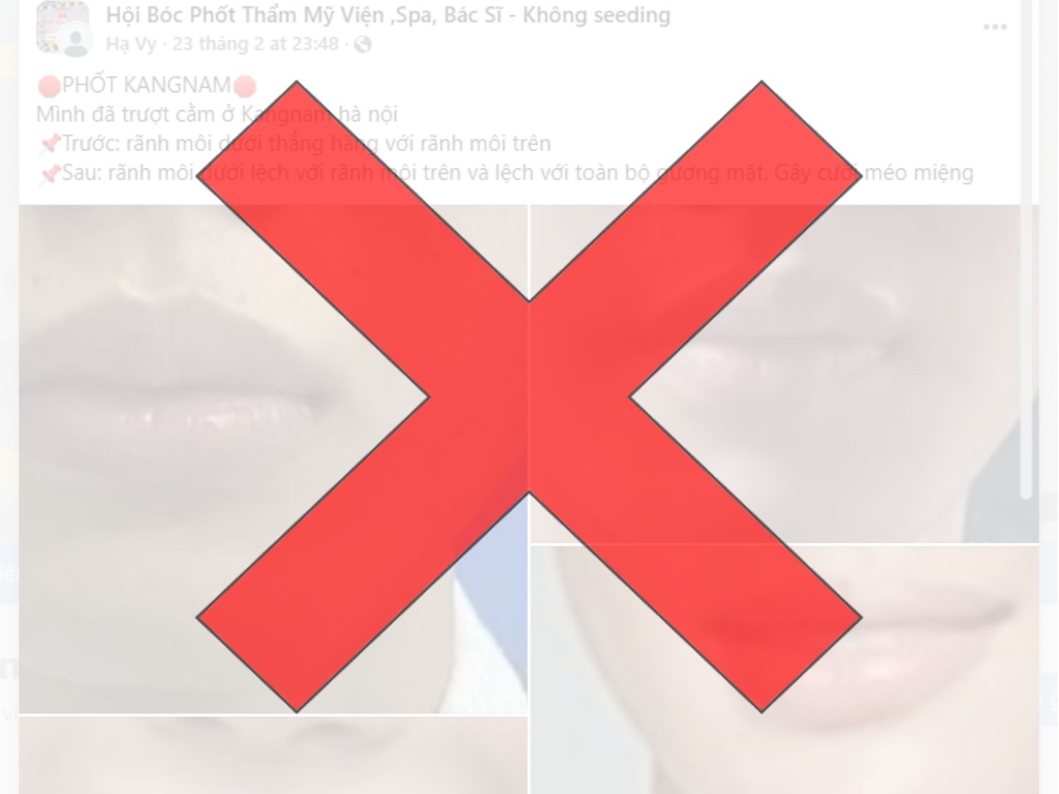 bài viết bóc phốt kangnam sai sự thật